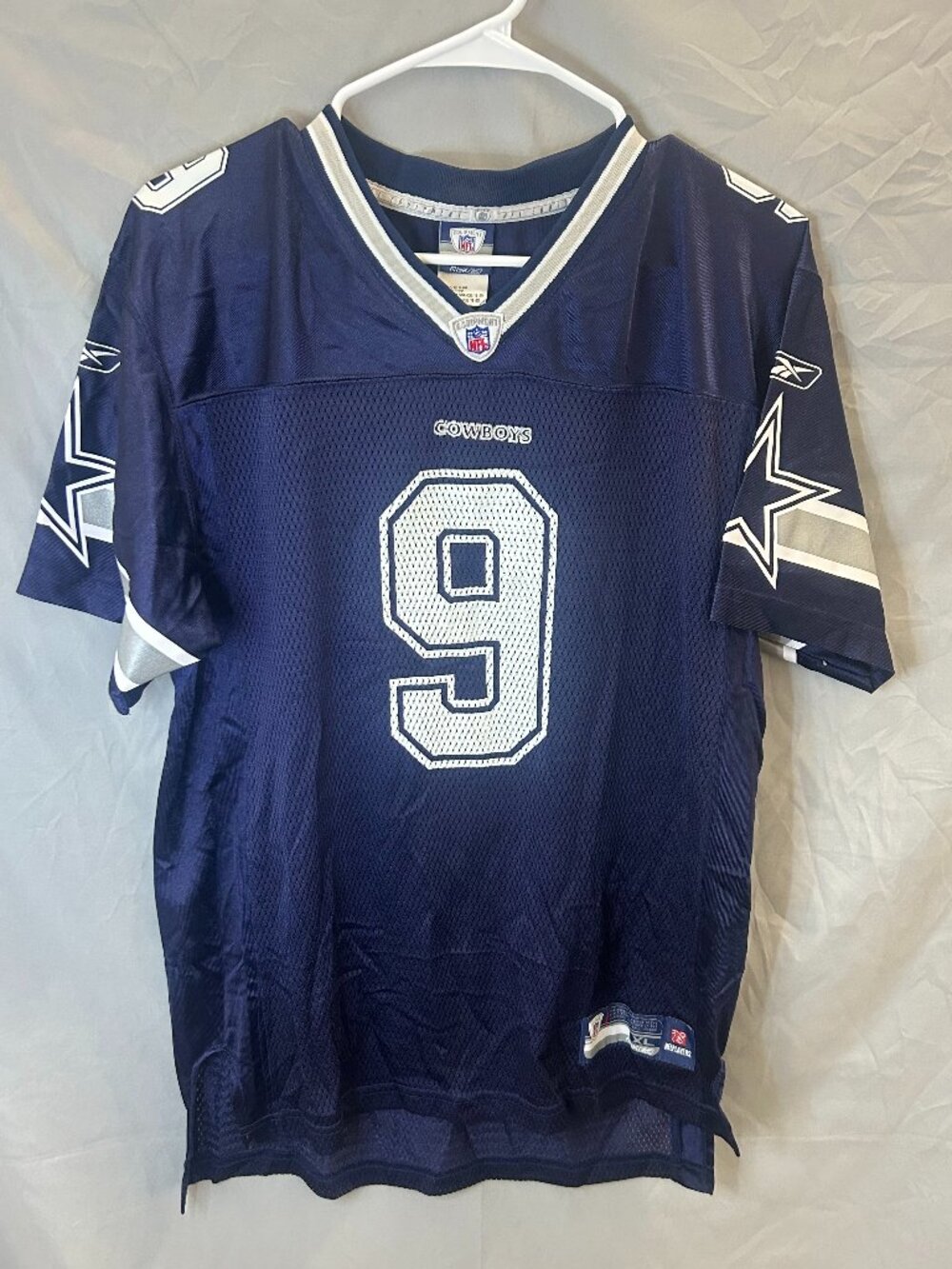 Reebok NFL Jersey Boys XL 18/20 Tony Romo Dallas Cowboys Blue
